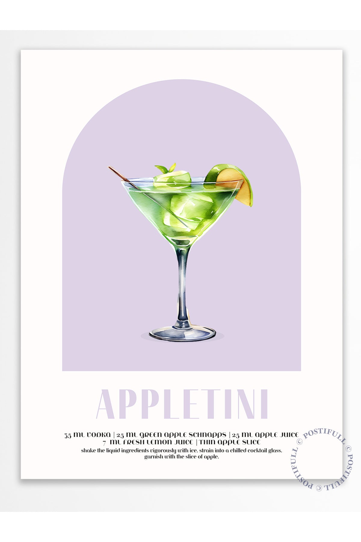 Kokteyl Temalı Duvar Posteri - Appletini