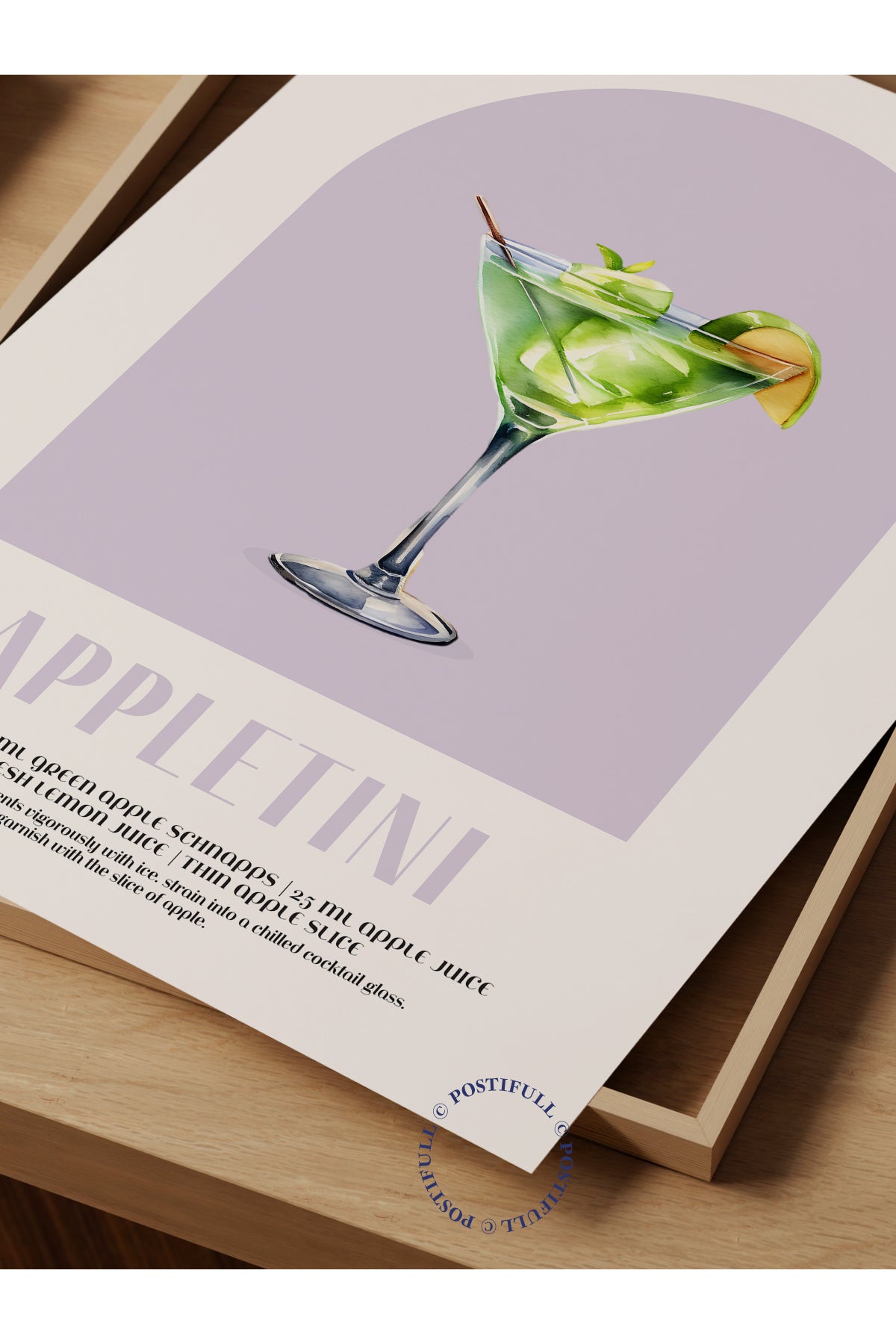 Kokteyl Temalı Duvar Posteri - Appletini