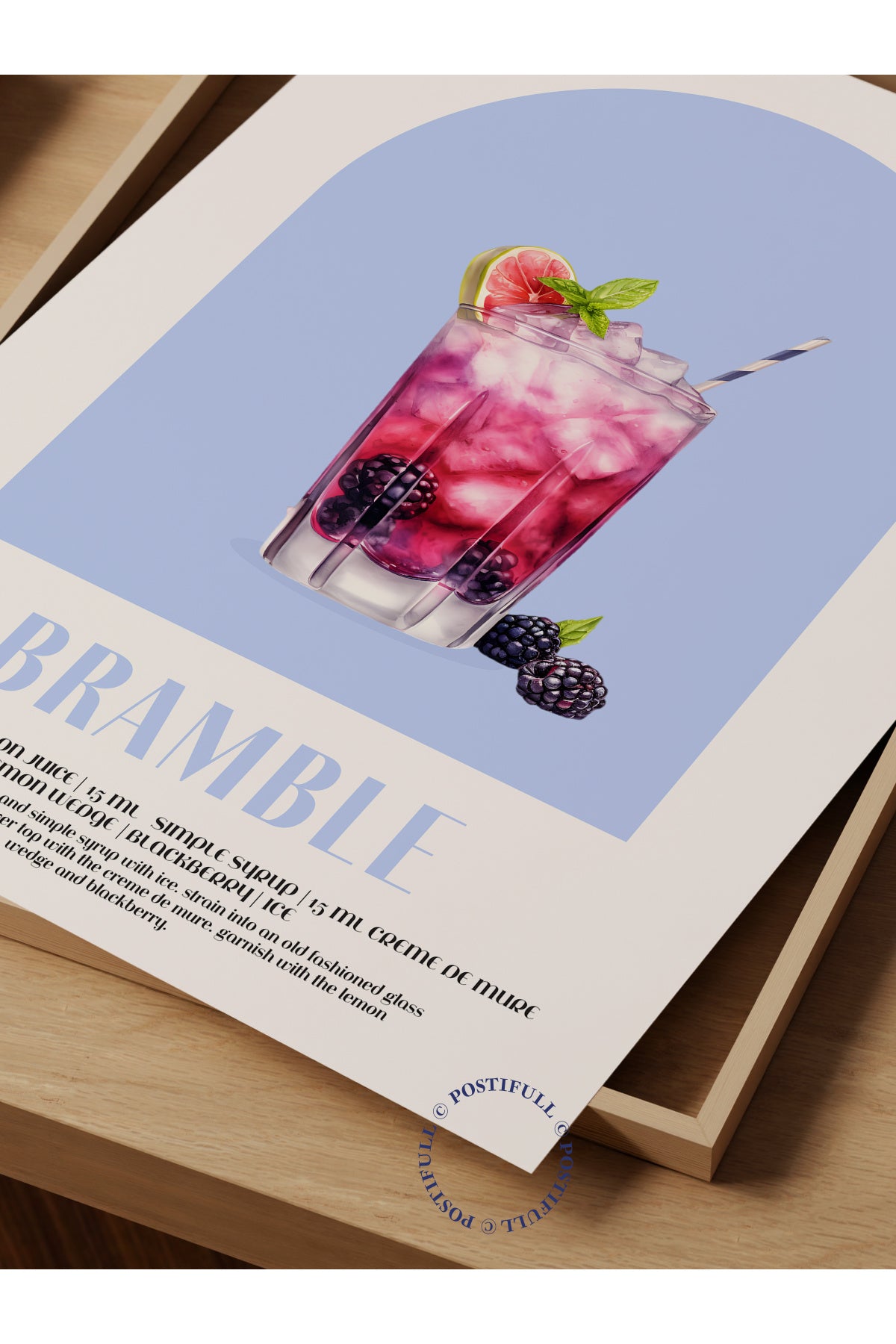 Kokteyl Temalı Duvar Posteri - Bramble