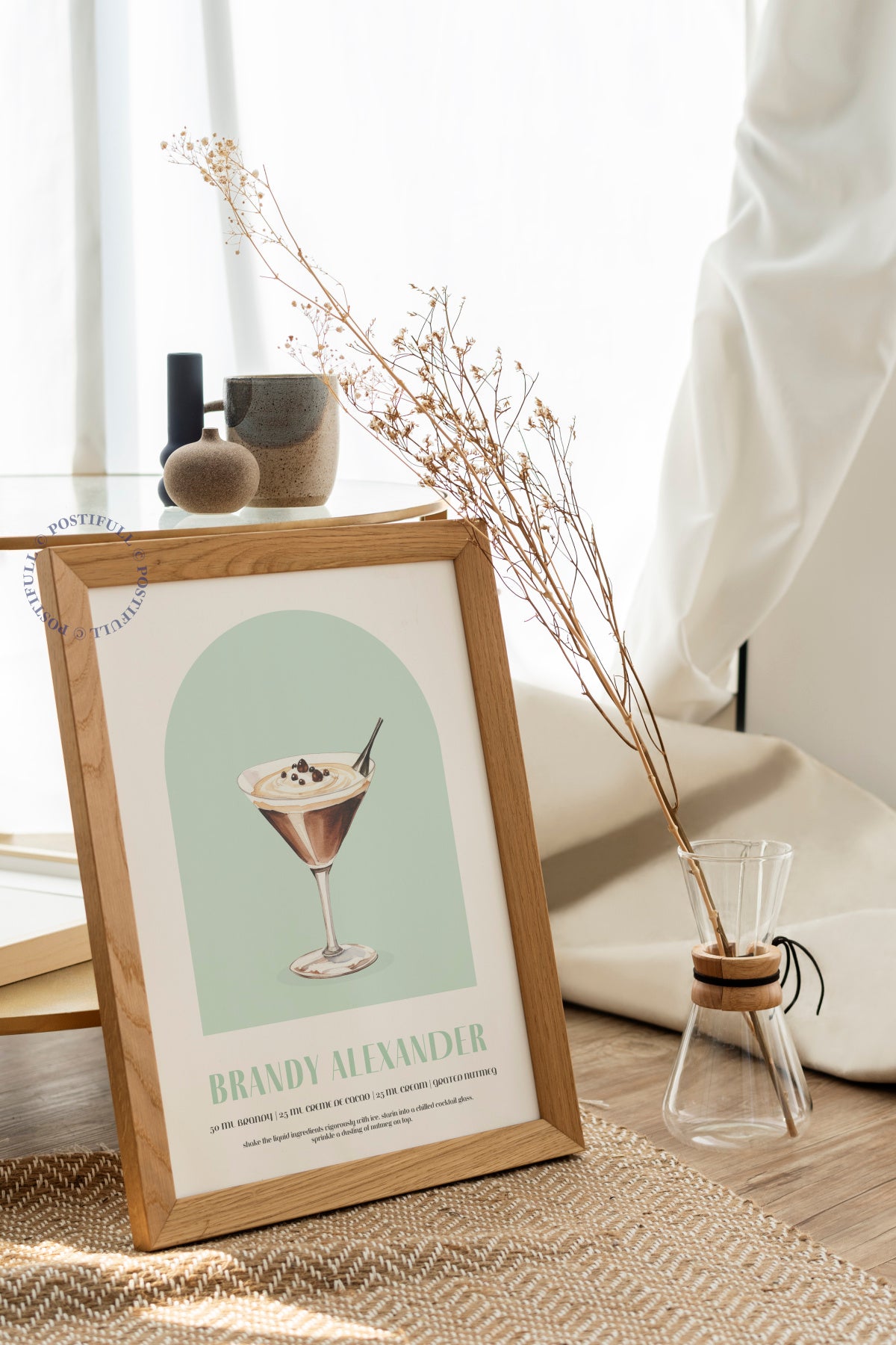 Kokteyl Temalı Duvar Posteri - Brandy Alexander