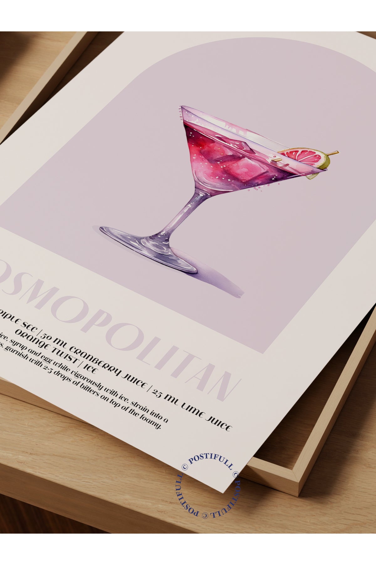 Kokteyl Temalı Duvar Posteri - Cosmopolitan