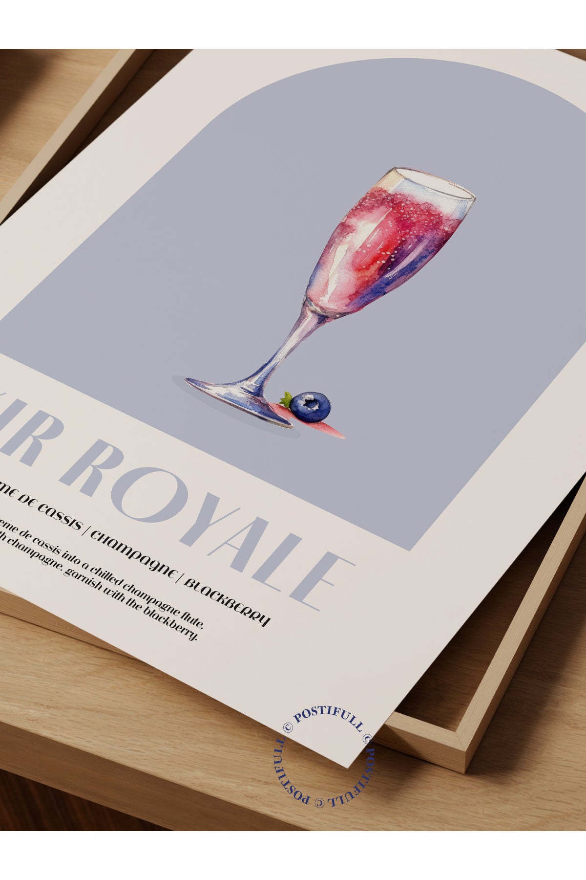 Kokteyl Temalı Duvar Posteri - Kir Royale