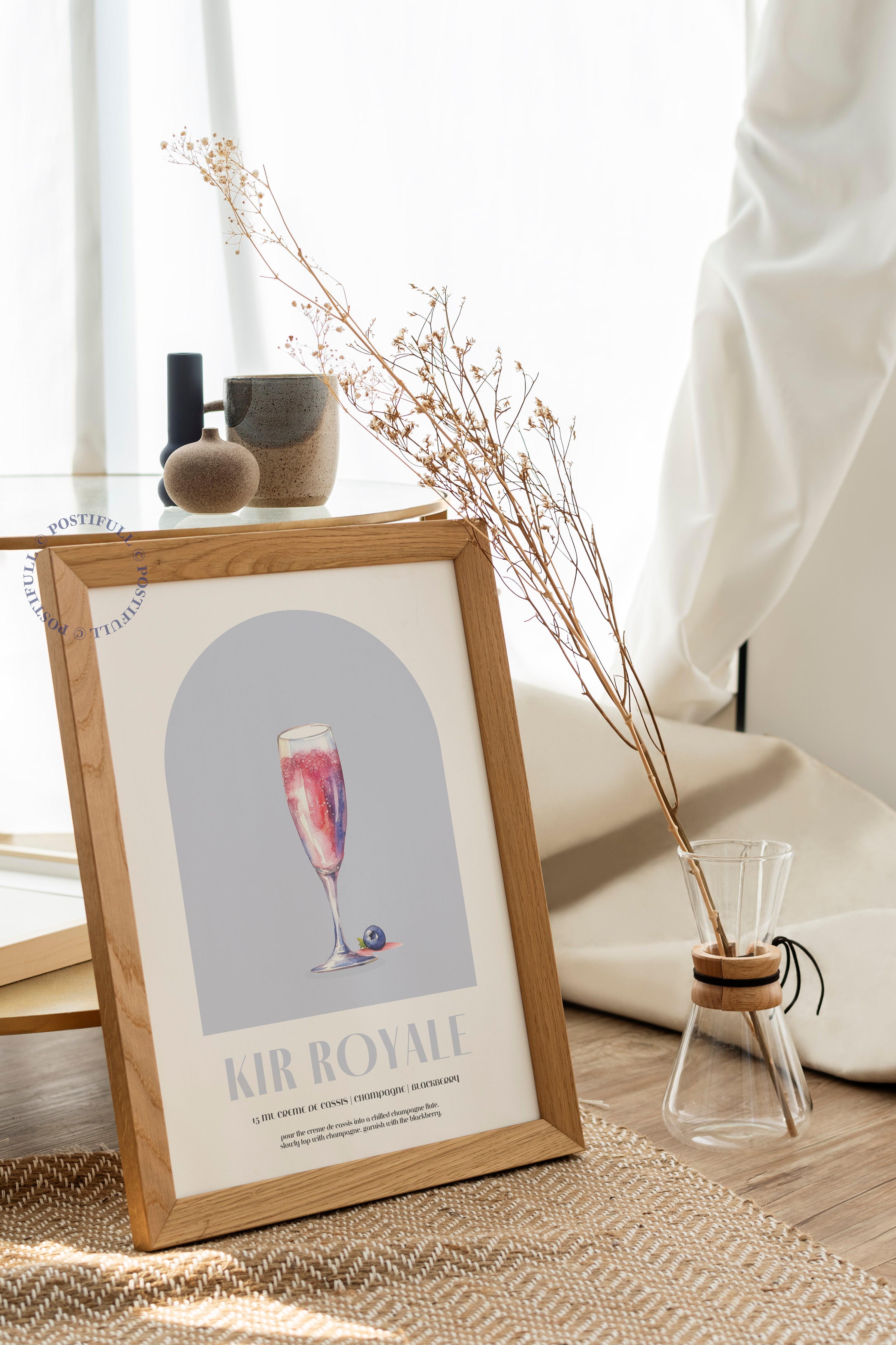 Kokteyl Temalı Duvar Posteri - Kir Royale