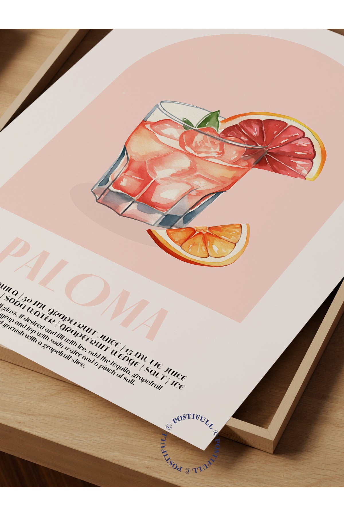 Kokteyl Temalı Duvar Posteri - Paloma