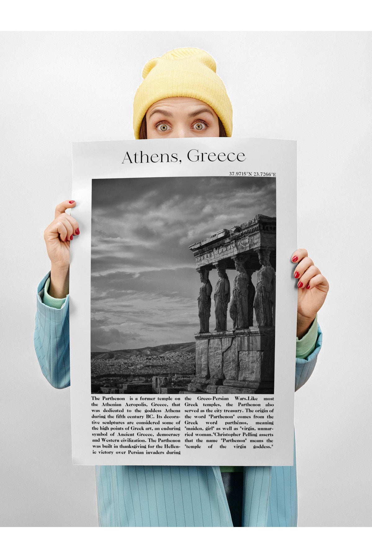 Atina - Yunanistan, Şehir Temalı Poster