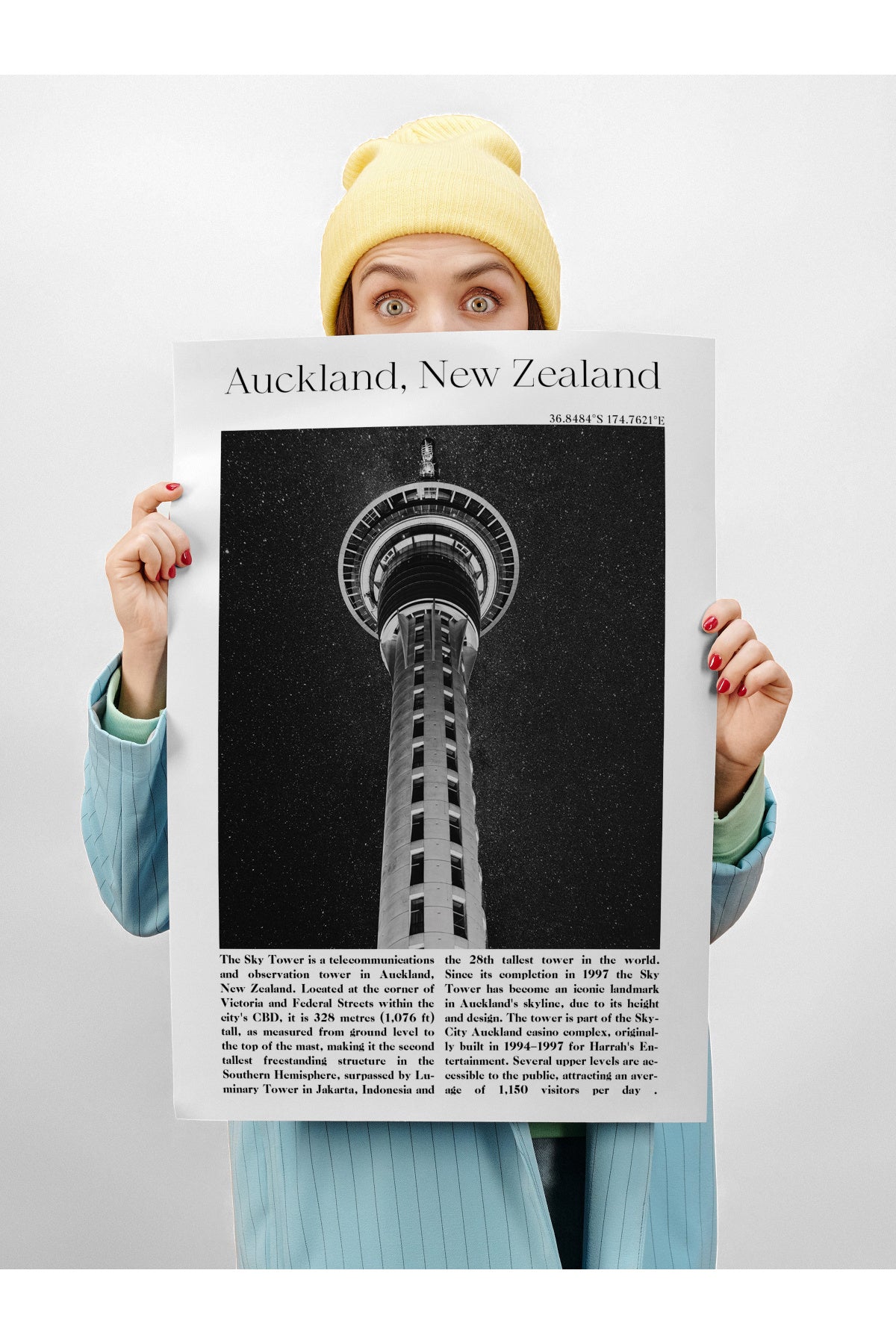 Auckland - Yeni Zellanda, Şehir Temalı Poster