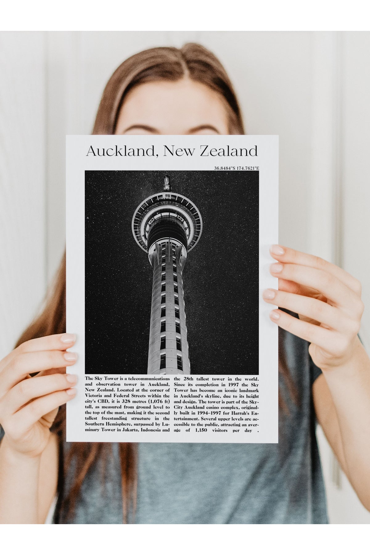 Auckland - Yeni Zellanda, Şehir Temalı Poster