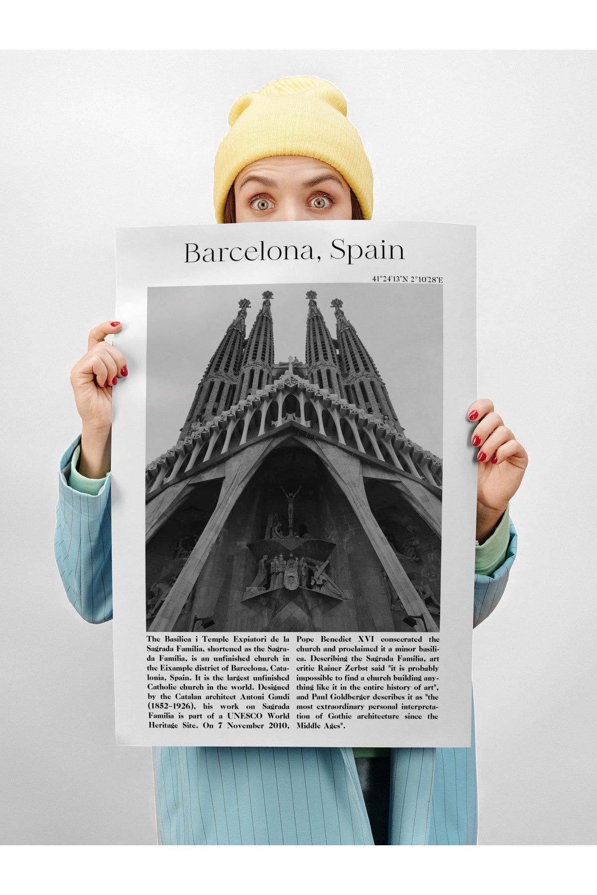 Barcelona - İspanya, Şehir Temalı Poster