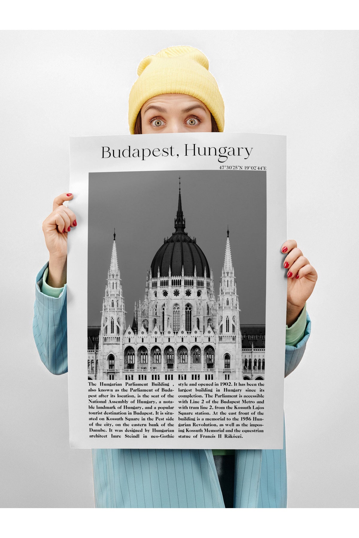 Budapeşte - Macaristan, Şehir Temalı Poster