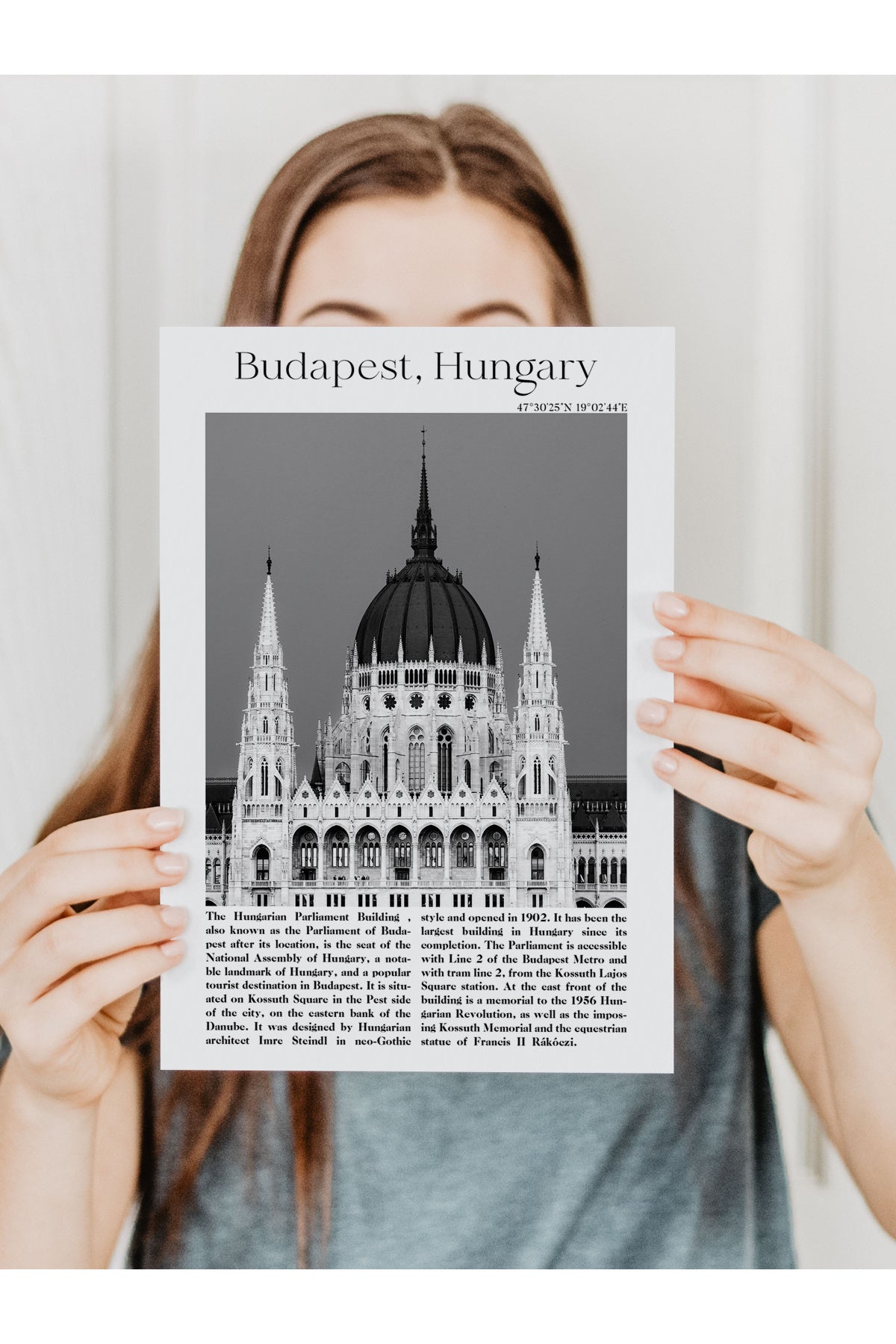 Budapeşte - Macaristan, Şehir Temalı Poster
