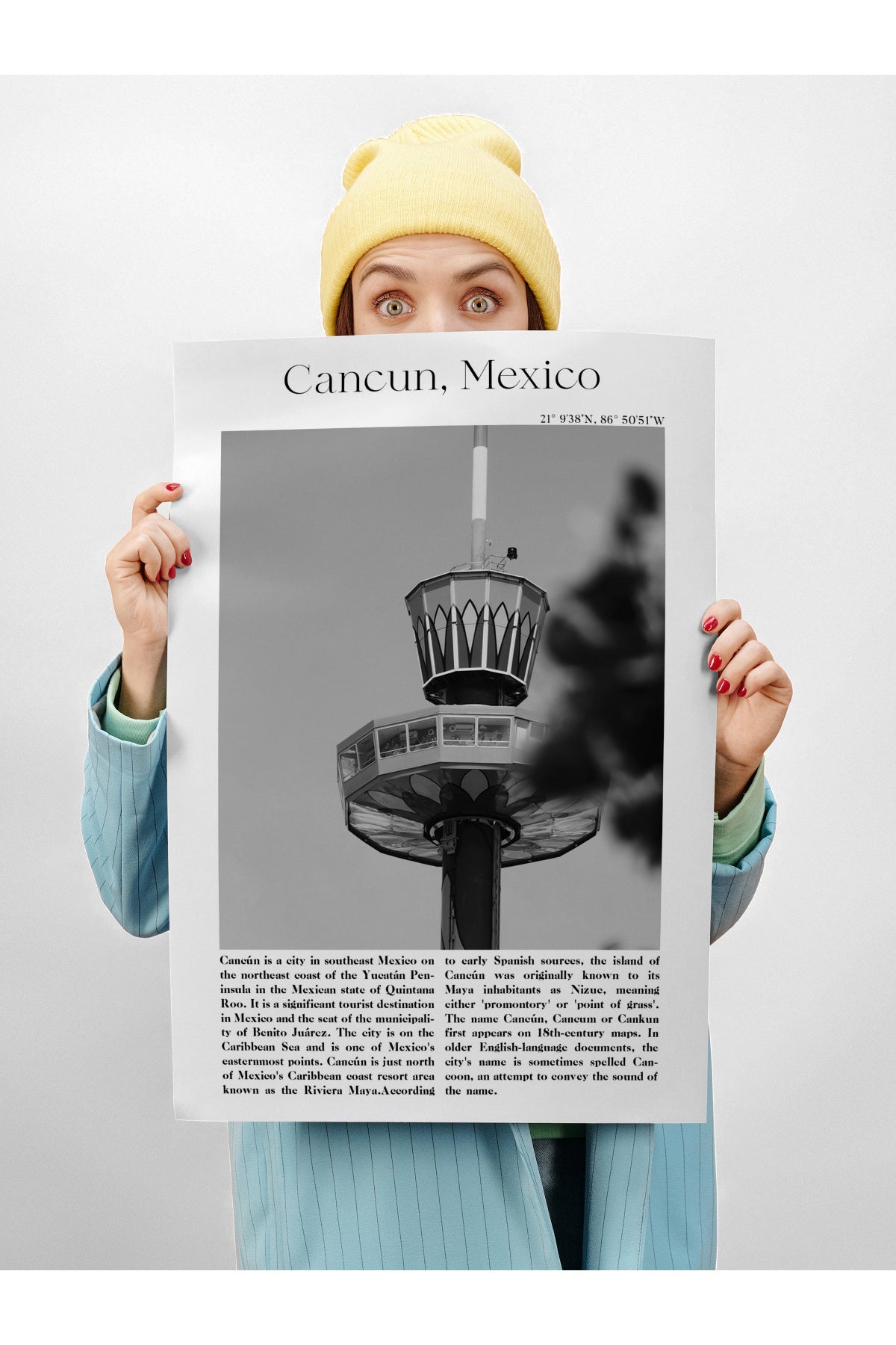 Cancun - Meksika, Şehir Temalı Poster