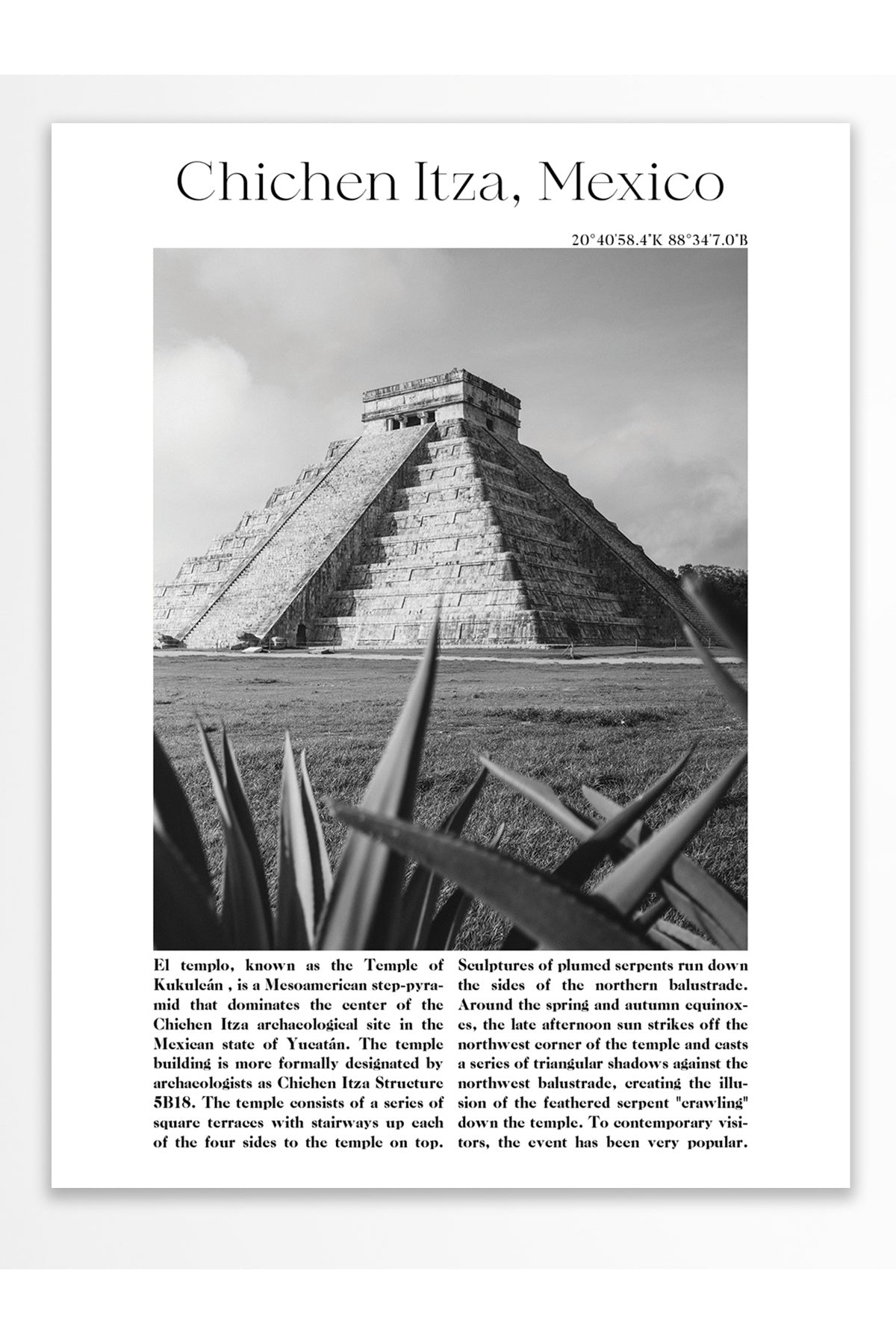 Chichen Itza - Meksika, Şehir Temalı Poster
