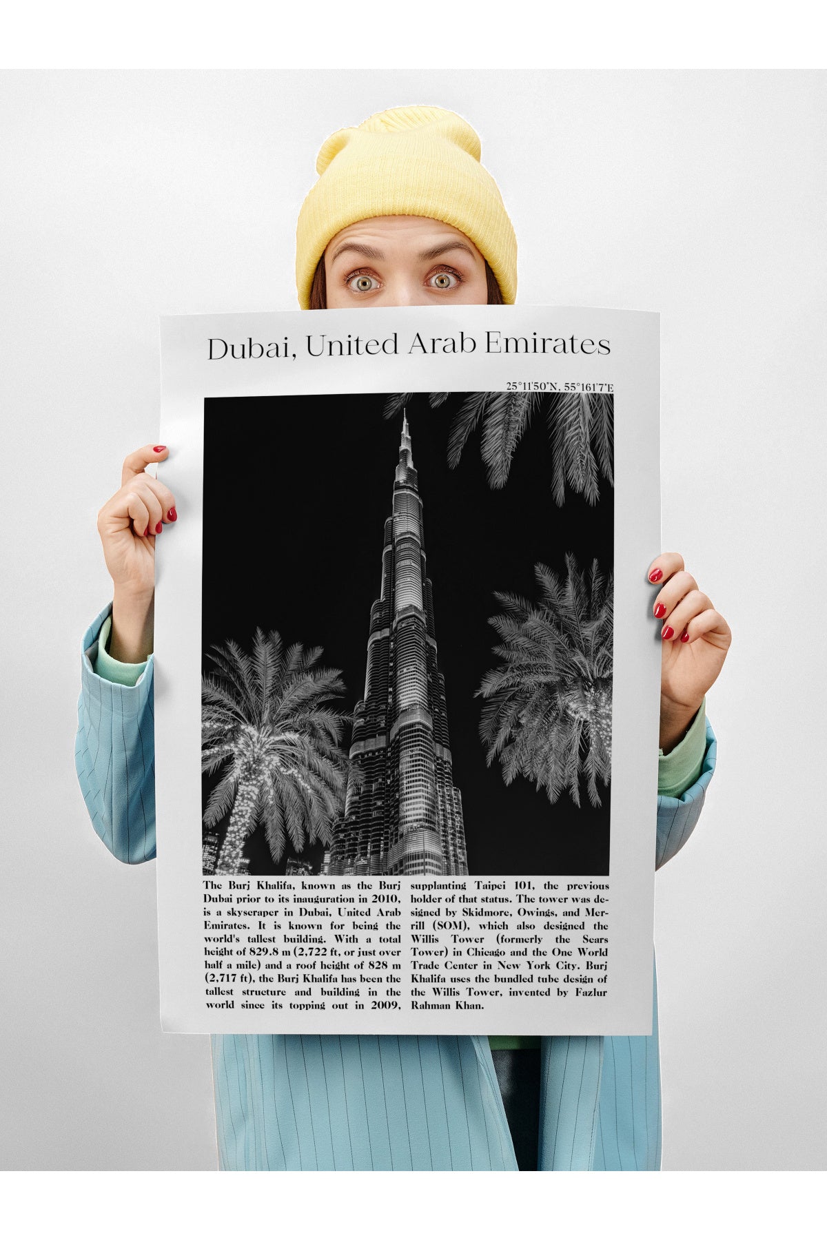Dubai - Birleşik Arap Emirlikleri, Şehir Temalı Poster
