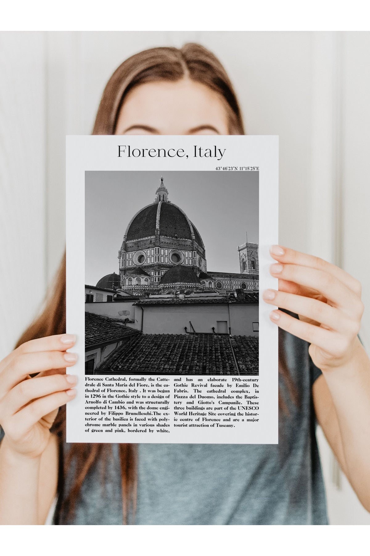 Floransa - İtalya, Şehir Temalı Poster