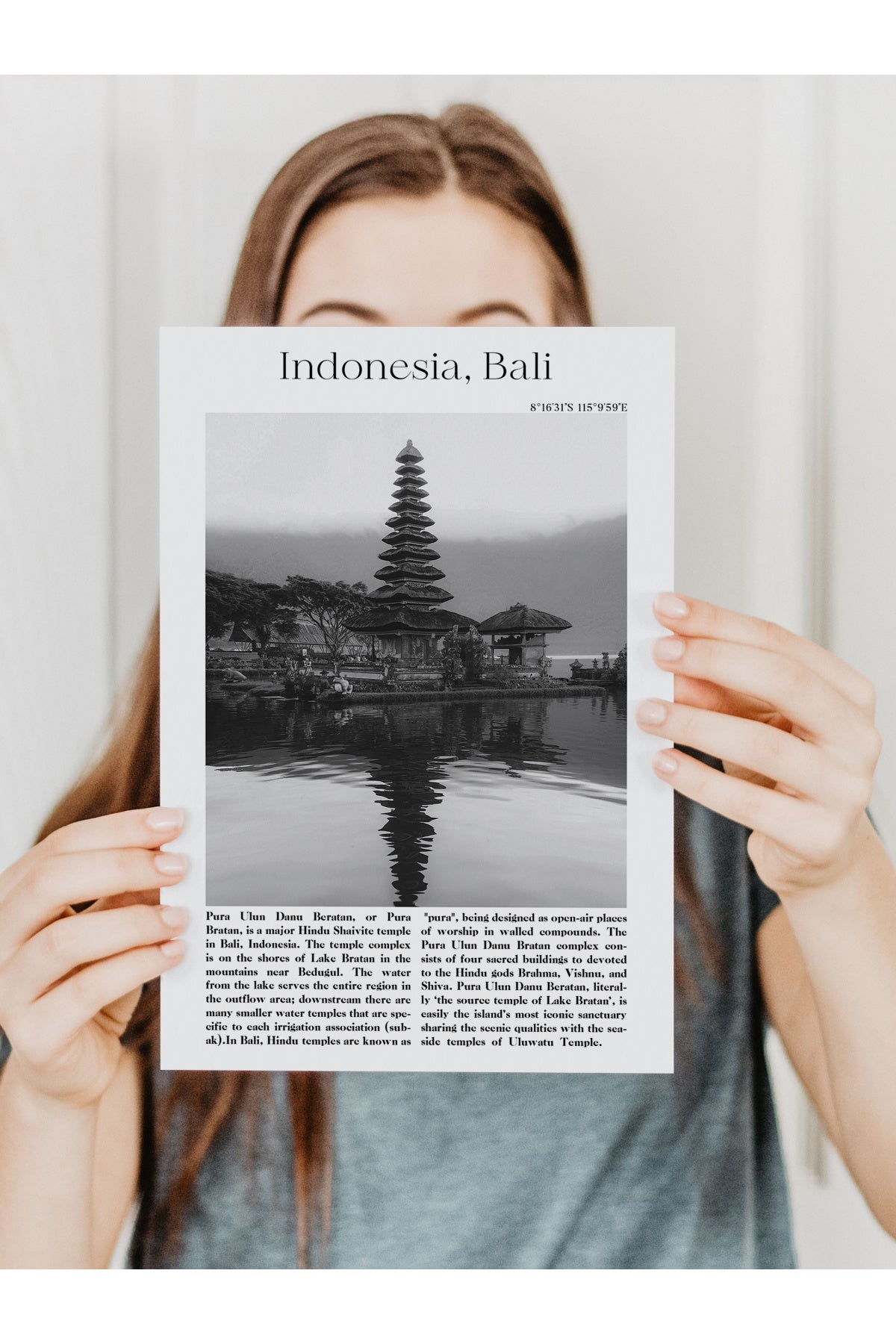 Endonezya - Bali, Şehir Temalı Poster