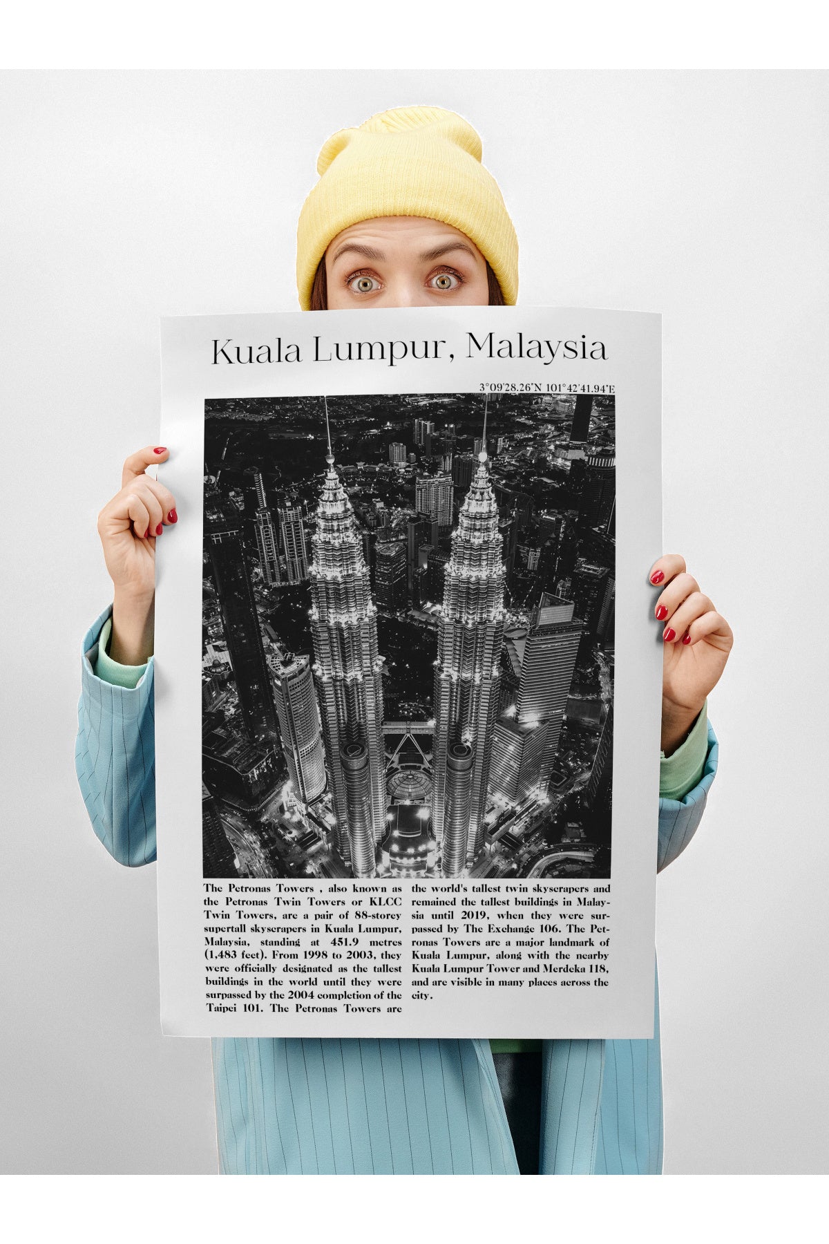 Kuala Lumpur - Malezya, Şehir Temalı Poster