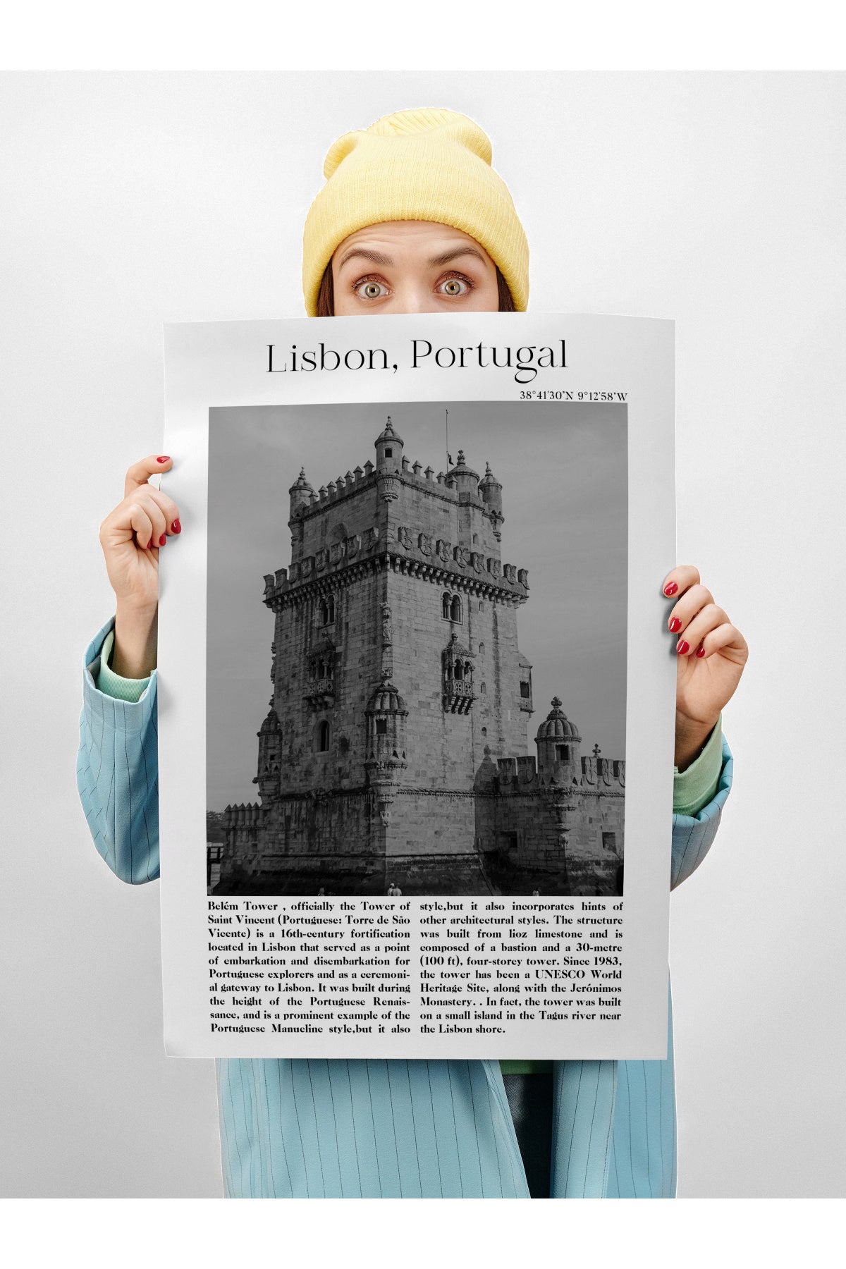Lizbon - Portekiz, Şehir Temalı Poster