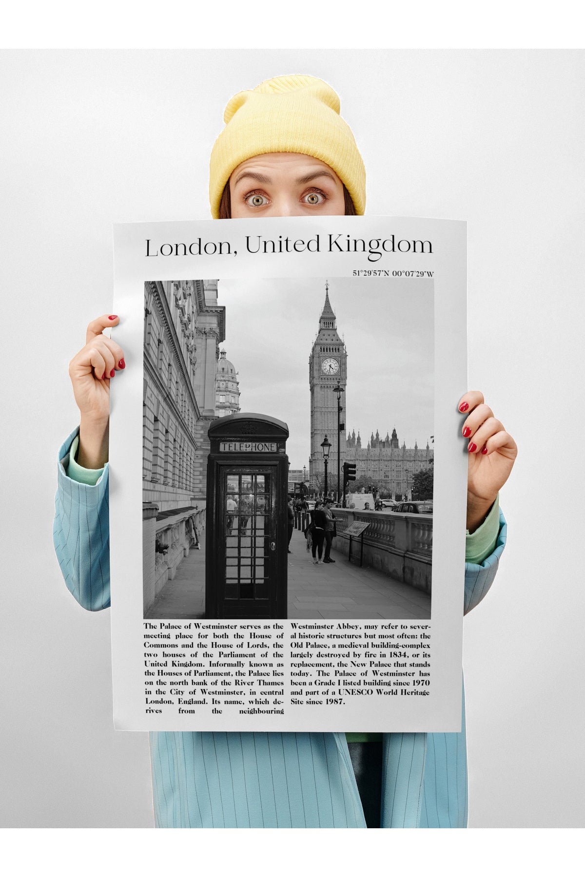 Londra - İngiltere, Şehir Temalı Poster