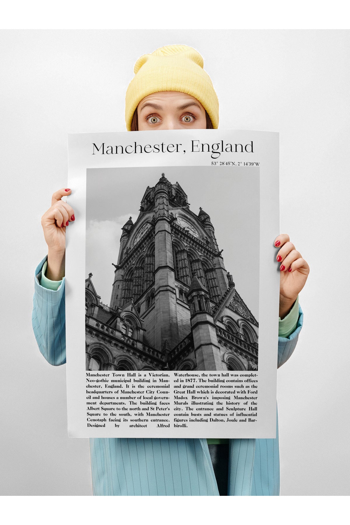 Manchester - İngiltere, Şehir Temalı Poster