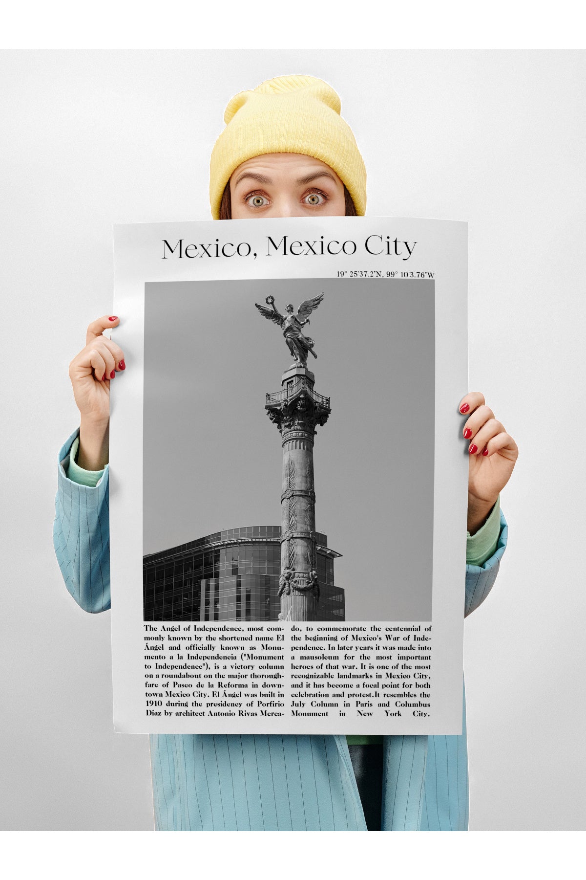 Mexico City - Meksika, Şehir Temalı Poster