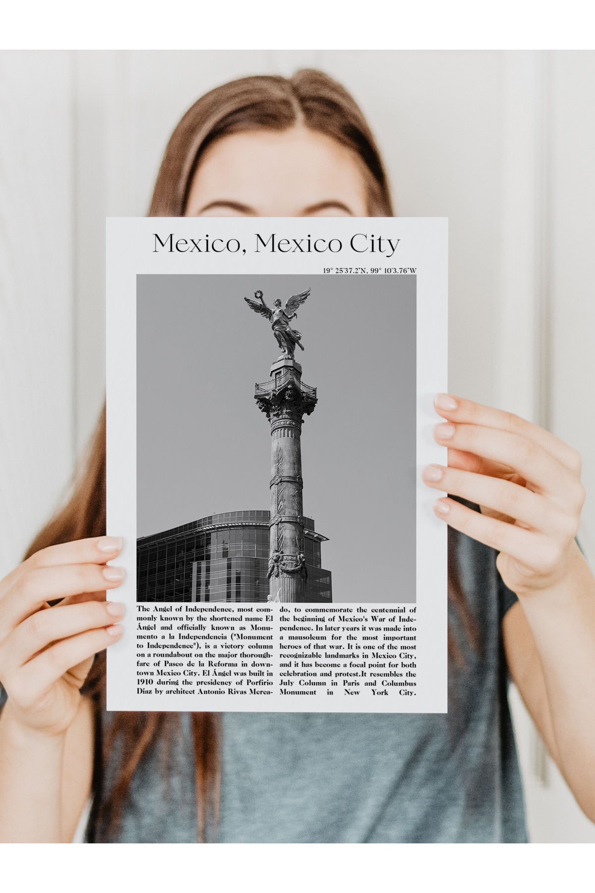 Mexico City - Meksika, Şehir Temalı Poster
