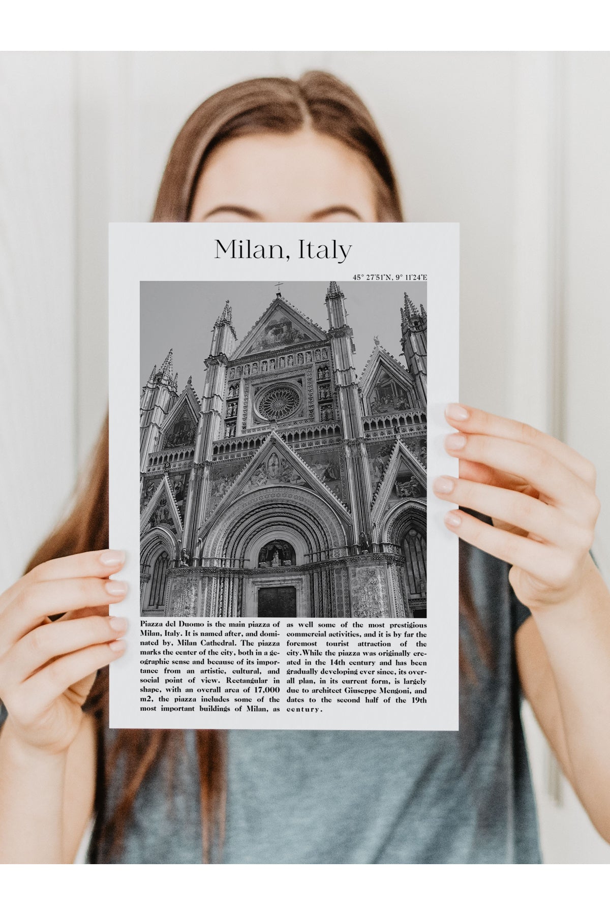Milan - İtalya, Şehir Temalı Poster
