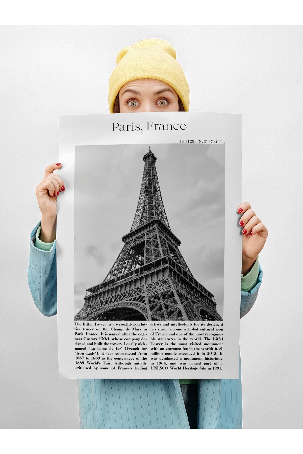 Paris - Fransa, Şehir Temalı Poster