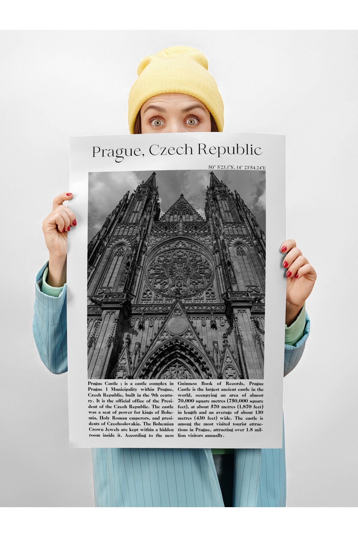 Prag - Çek Cumhuriyeti, Şehir Temalı Poster