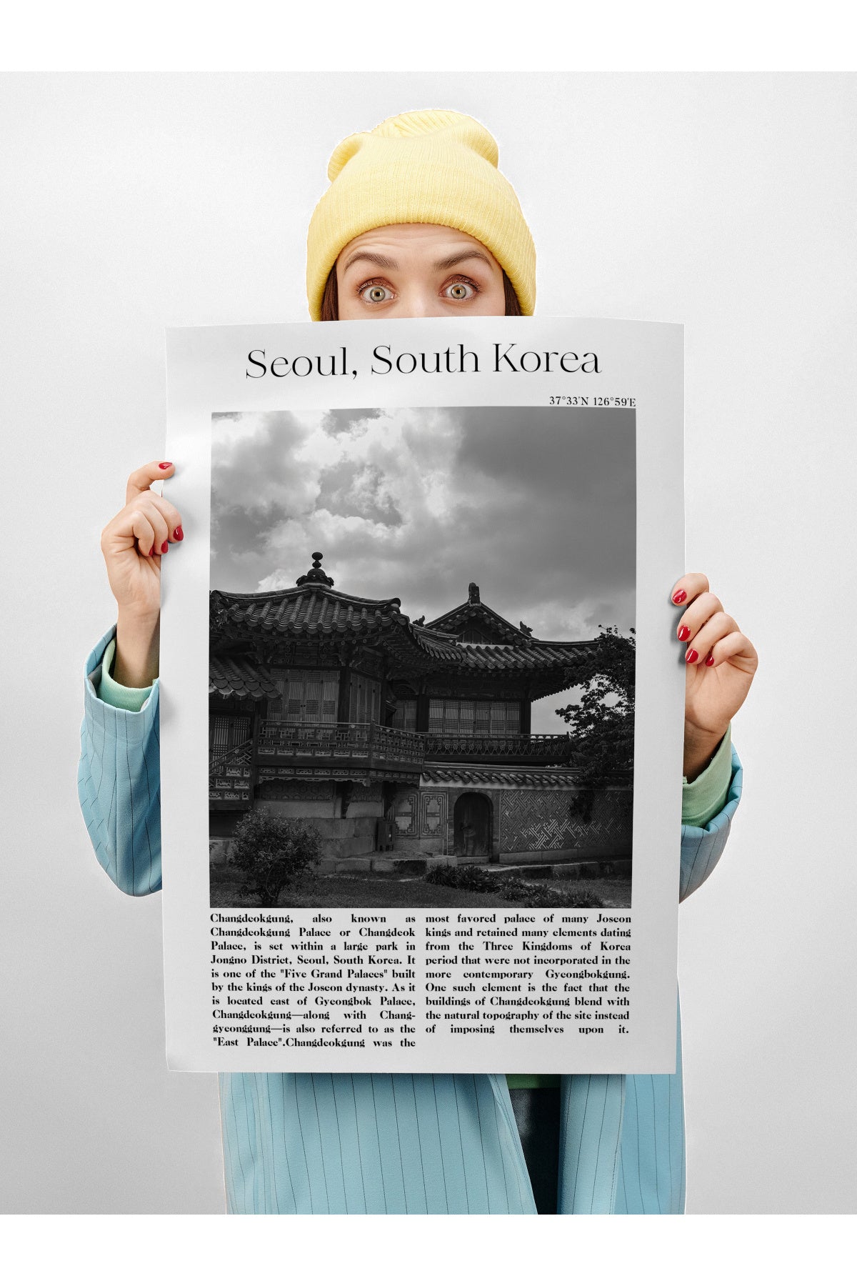 Seul - Güney Kore, Şehir Temalı Poster