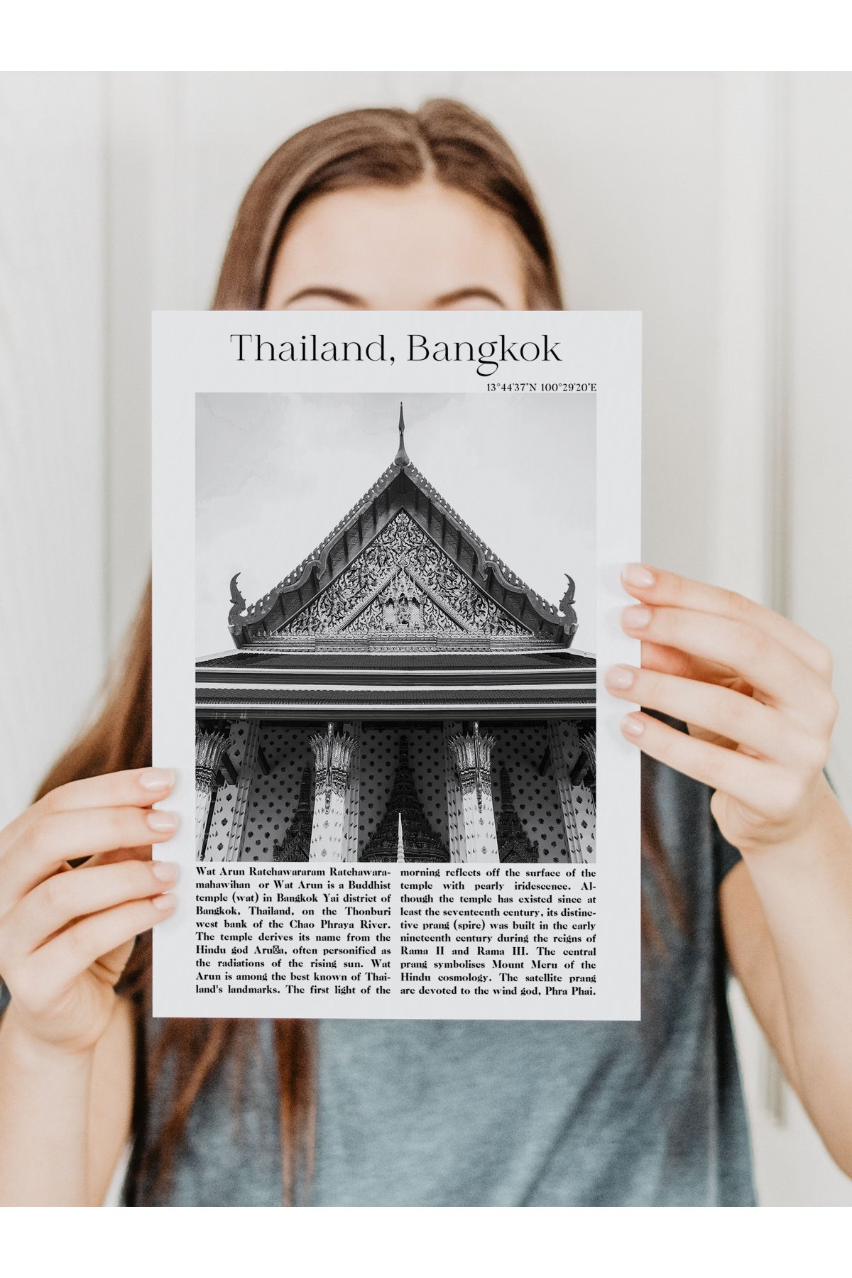 Bangkok - Tayland, Şehir Temalı Poster