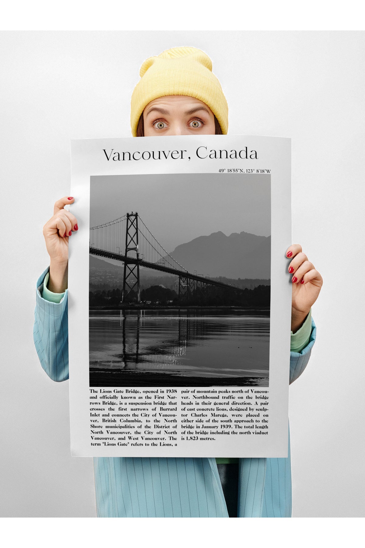 Vancouver - Kanada, Şehir Temalı Poster
